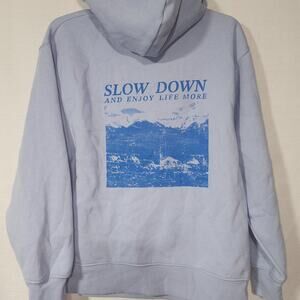 Wild fable ''slow down and enjoy life more'' Women's XXS Faded hoodie